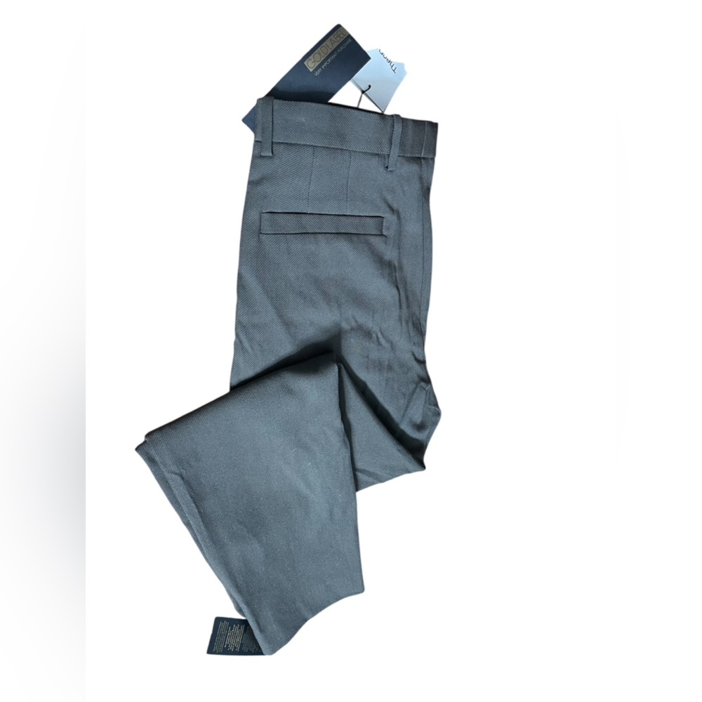 Theory Sebastian Men’s 28x27 Techno Wool Dress Pants Military Green NWT